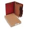ACCO Pressboard 25-Pt. Classification Folder, Legal, Six-Section, Earth Red, 10/Box ACC16036