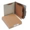 ACCO Pressboard 25-Pt. Classification Folders, Letter, Six-Section, Mist Gray, 10/Box ACC15056