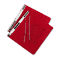 ACCO Pressboard Hanging Data Binder, 11 x 8-1/2 Unburst Sheets, Executive Red ACC54129