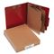 ACCO Presstex 20-Point Classification Folders, Letter, Six-Section, Red, 10/Box ACC15006