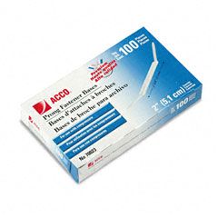 ACCO Prong Bases for Two-Piece Paper File Fasteners, Two Inch Capacity, 100/Box ACC70023