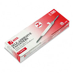 ACCO Self-Adhesive Paper File Fasteners, One Inch Capacity, 100/Box ACC70010