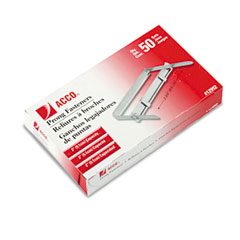 ACCO Standard Two-Piece Paper File Fasteners, Two Inch Capacity, 50/Box ACC12992