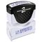 Accustamp2 Accustamp2 Shutter Stamp with Microban, Blue, APPROVED, 1 5/8 x 1/2 COS035575