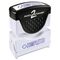 Accustamp2 Accustamp2 Shutter Stamp with Microban, Blue, COMPLETED, 1 5/8 x 1/2 COS035582