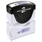 Accustamp2 Accustamp2 Shutter Stamp with Microban, Blue, ENTERED, 1 5/8 x 1/2 COS035573