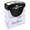 Accustamp2 Accustamp2 Shutter Stamp with Microban, Blue, FOR DEPOSIT ONLY, 1 5/8 x 1/2 COS035601