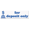 Accustamp2 Accustamp2 Shutter Stamp with Microban, Blue, FOR DEPOSIT ONLY, 1 5/8 x 1/2 COS035601