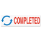 Accustamp2 Accustamp2 Shutter Stamp with Microban, Red/Blue, COMPLETED, 1 5/8 x 1/2 COS035538