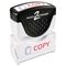 Accustamp2 Accustamp2 Shutter Stamp with Microban, Red/Blue, COPY, 1 5/8 x 1/2 COS035532