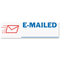 Accustamp2 Accustamp2 Shutter Stamp with Microban, Red/Blue, EMAILED, 1 5/8 x 1/2 COS035541