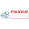Accustamp2 Accustamp2 Shutter Stamp with Microban, Red/Blue, FAXED, 1 5/8 x 1/2 COS035533