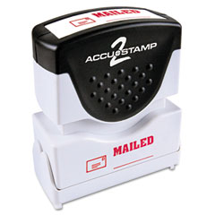 Accustamp2 Accustamp2 Shutter Stamp with Microban, Red, MAILED, 1 5/8 x 1/2 COS035586
