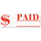 Accustamp2 Accustamp2 Shutter Stamp with Microban, Red, PAID, 1 5/8 x 1/2 COS035578