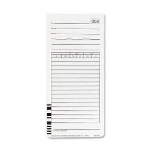 Acroprint 09-9111-000 Totalizing Payroll Recorder Time Cards ES1010, Pack of 100 Cards, Numbered, Employee Signature Line