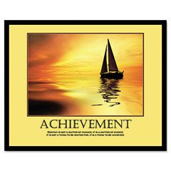 Advantus "Achievemant" Framed Motivational Print, 24 x 30 AVT78081