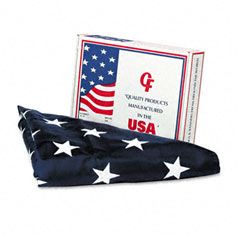 Advantus All-Weather Outdoor U.S. Flag, Heavyweight Nylon, 5 ft. x 8 ft. AVTMBE002270
