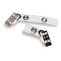 Advantus Badge Straps w/Clip, Vinyl, 3/8"w, 100/Box AVT75410