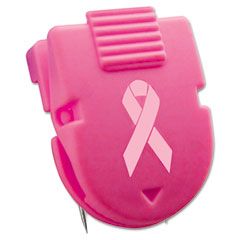 Advantus Breast Cancer Awareness Wall Clips for Fabric Panels, Pink, 10/Box AVT75349
