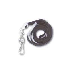 Advantus Deluxe Safety Lanyards, J-Hook Style, 36" Long, Black, 24/Box AVT75404