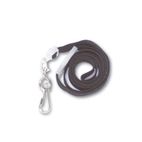 Advantus Deluxe Safety Lanyards, J-Hook Style, 36" Long, Black, 24/Box AVT75404