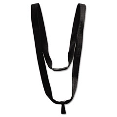 Advantus Earth-Friendly Lanyard, J-Hook Style, 36" Long, Black, 10/Box AVT75574