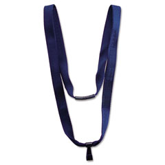 Advantus Earth-Friendly Lanyard, J-Hook Style, 36" Long, Blue, 10/Box AVT75575