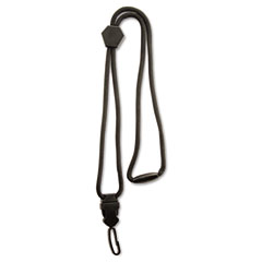 Advantus Executive Braided Lanyard, Swivel J-Hook Style, 36" Long, Black AVT75480