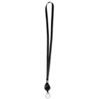 Advantus Lanyards with Retractable ID Reels, Ring Style, 36" Long, Black, 12/Box AVT75547