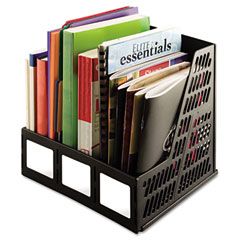 Advantus Literature File, Three Slots, Black AVT34091