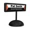 Advantus People Pointer Desktop Sign, w/Nameplate, Plastic, 9 x 3, Black AVT83708