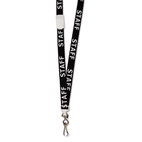 Advantus Preprinted Quick ID Lanyards, J-Hook Style, 36" Long, Staff, Black, 5/Pack AVT75504