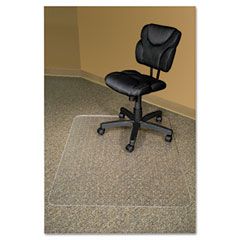 Advantus RecyClear Chairmats for Carpets, 46 x 60, No Lip, Clear AVT40141