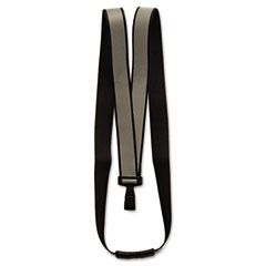 Advantus Recycled Breakaway Lanyard, J-Hook Style, 36" Long, Black, 10/Box AVT75576