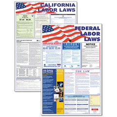 Advantus State/Federal Labor Lawith Legally Required Multi-Colored Poster, 24 x 30 AVT83905