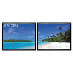 Advantus "Success" Framed Motivational Print, 30 x 24, 2/Set AVT78166