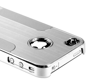 Aimo Wireless Ip-case Premium Chrome Aluminum Hard Case for Apple Iphone 4/4g/4s -Silver