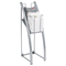Alba Mobile Magazine/Literature Display, 12-3/8w x 14-1/4d x 37-1/2h, Silver ABADDPMAG