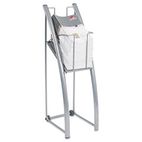 Alba Mobile Magazine/Literature Display, 12-3/8w x 14-1/4d x 37-1/2h, Silver ABADDPMAG