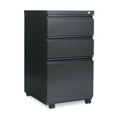 Alera 3-Drawer Mobile Pedestal File W/ Full-Length Pull, 15-7/8w x 19-1/4d, Charcoal ALEPB532819CH