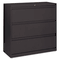 Alera 5000 Series Three-Drawer Lateral File, 30w x 19-1/4d x 40-3/4h, Black ALELA533041BL