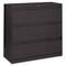 Alera 5000 Series Three-Drawer Lateral File, 36w x 19-1/4d x 40-3/4h, Black ALELA533641BL