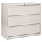 Alera 5000 Series Three-Drawer Lateral File, 42w x 19-1/4d x 40-3/4h, Light Gray ALELA534241LG