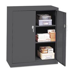 Alera Assembled Storage Cabinet, 36w x 18d x 42h, Charcoal ALE8410602