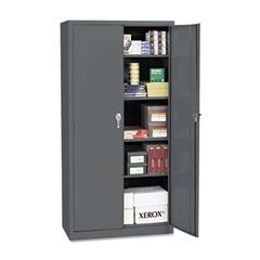 Alera Assembled Storage Cabinet, 36w x 18d x 72h, Charcoal ALE8210602