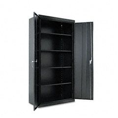 Alera Assembled Welded Storage Cabinet, 36w x 18d x 72h, Black ALE82109