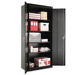 Alera Assembled Welded Storage Cabinet, 36w x 18d x 78h, Black ALE88109