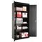 Alera Assembled Welded Storage Cabinet, 36w x 18d x 78h, Black ALE88109