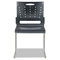 Alera Continental Series Perforated Back Stacking Chairs, Charcoal Gray, 4/Carton ALESC6546
