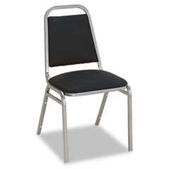 Alera Continental Series Square Back Stacking Chairs, Blue Fabric Upholstery, 4/Carton ALESC68FA20C